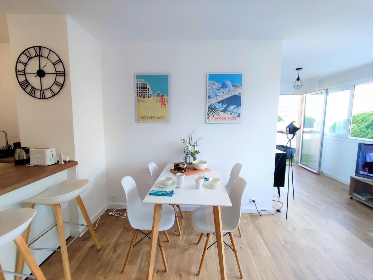 Ferienwohnung Grand Voile - Hyper Centre, Climatisation, Vue Panoramique Sur L'Architecture De La Grande Motte Exterior foto